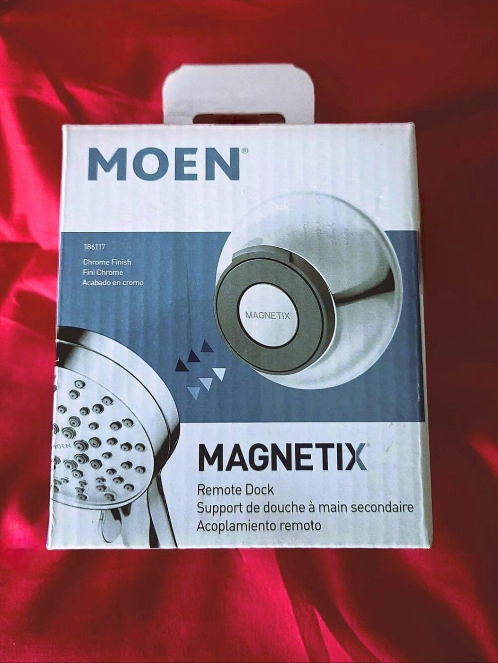 NEW! MOEN Magnetix Remote Dock for Shower Head. #186117 - Chrome